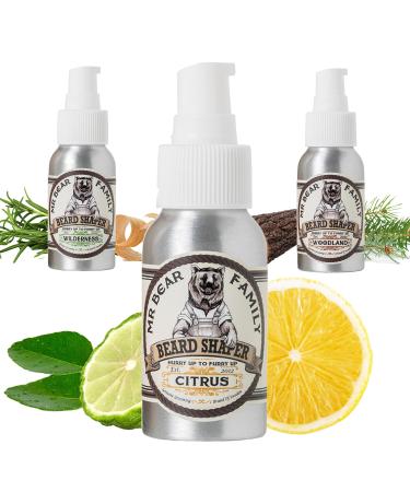 MR Bear Family Bart Cream Men - Citrus - Moisturizing Bart cream for a full healthy beard - Vegan beard balm men - Bart Styling Bear Balm - 50ml citrus 50 ml (1 Pack)
