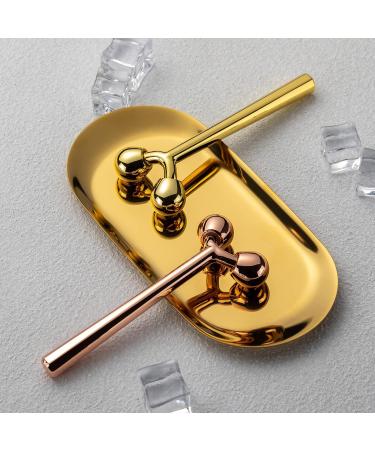 Buy Tekson Face Roller - Rose Gold Facial Metal Massager | Best Facial Massage Tool for Glowing Skin - Buy Online on SooperMarket.com