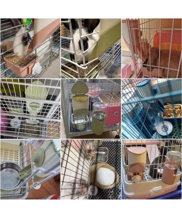 3-in-1 Rabbit Hay Feeder Set with Food Bowl and Hanging Funnel - Blue | Cage Hay Rack for Bunny, Guinea Pig, Chinchilla - Buy Online on SooperMarket.com