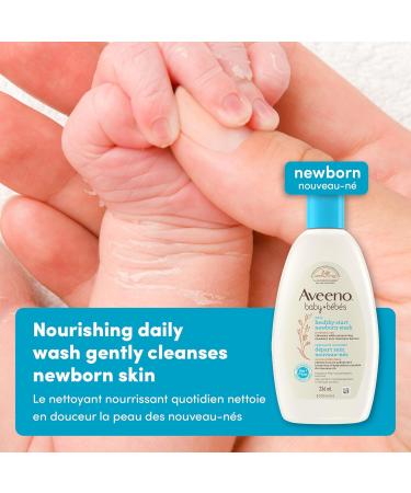 Aveeno Baby Daily Healthy Start Newborn Wash Oat Paraben-Free Body Wash Cleanser Delicate Skin Fragrance Free 236-mL - Buy Online on SooperMarket.com