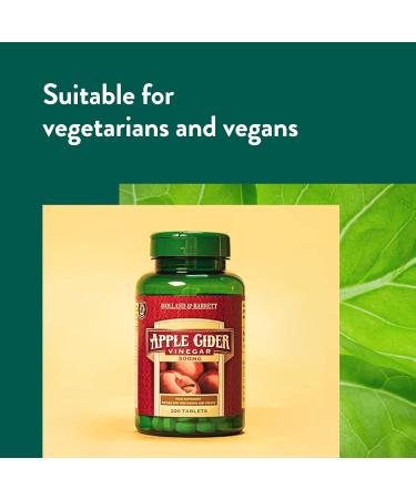 Holland & Barrett Apple Cider Vinegar 200 Tablets 300mg - Buy Online on SooperMarket.com