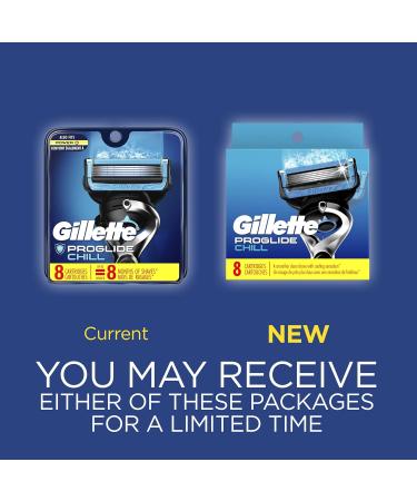 Gillette ProGlide Chill Razor Blade Refills - 8 Count with Cooling Technology - Buy Online on SooperMarket.com