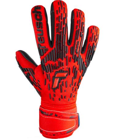 Reusch Men's Attrakt Freegel Goalkeeper Gloves - 8 Bright Red / Future Blue - International Shipping Available - Buy Online on SooperMarket.com