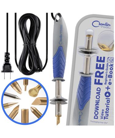 Pyrography Wood Burning Kit for Adults, Beginners, and Professionals, Wood Burning Pen with 8 Tips, Wood Burner Tool for Woodburning Crafts by Chandler Tool