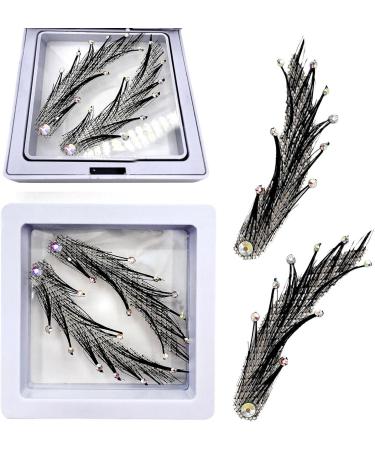PUCHEN Adhesive Fake Eyebrows - Human Hair Fake Adhesive Handmade Eyebrows - Realistic Crocheted Eyebrows for Halloween Masquerade Costume Cosplay Eyebrows5 - Buy Online on SooperMarket.com