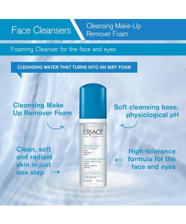Uriage Eau Thermale Cleansing Make-Up Remover Foam 150ml - Gentle Facial Cleanser - Buy Online on SooperMarket.com