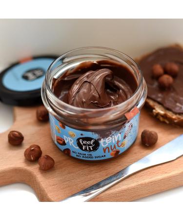Feel Fit Protein Groove Cocoa Hazelnut Spread - 19% Protein No Added Sugar Palm Oil Free Smooth Consistency (6 x 200g) - Buy Online on SooperMarket.com