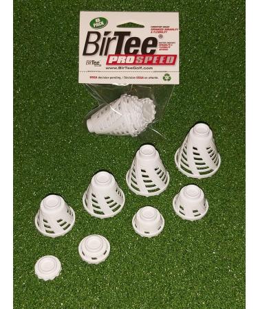 BirTee PRO Speed Golf Tees - Enhanced Durability - 8 Pack | Indoor Simulator Tees - White Plastic - Buy Online on SooperMarket.com