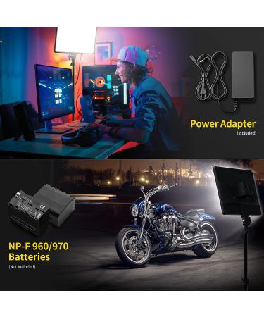 RALENO 45W LED Video Light 18'' CRI97 Bi-Color 3200-5600K with Remote for YouTube/Photography - Buy Online on SooperMarket.com