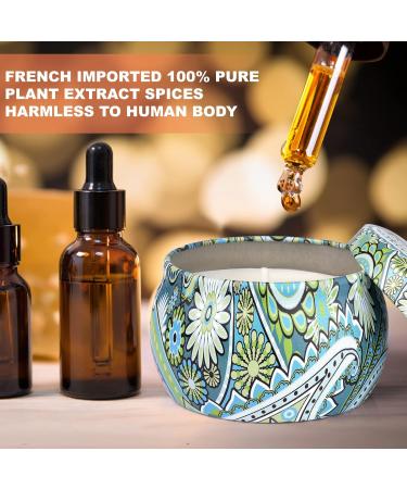 Scented Candles Gift Set - 4Pcs 5.65OZ Natural Soy Wax Aromatherapy Candles for Home and Travel - Long Lasting and Portable - Ideal Birthday or Christmas Gifts for Women - Buy Online on SooperMarket.com