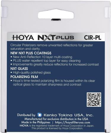 Hoya 77mm NXT Plus Circular Polarizer Filter - Slim Frame Glass Filter - Buy Online on SooperMarket.com