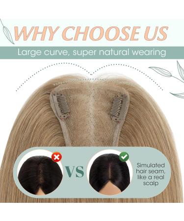 Clip in Hair Pieces for Women Extensions Toupee Hair Topper Hair Toppers for Thinning Hair Women Real Hair - Buy Online on SooperMarket.com
