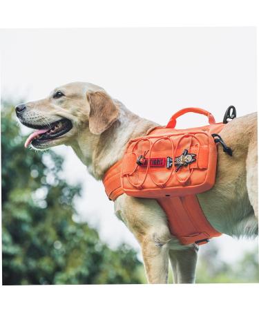 OneTigris Mammoth Dog Backpack 2.0 - Tear-Proof Camping & Hiking Gear for Medium/Large Dogs (M Orange) - International Shipping Available - Buy Online on SooperMarket.com