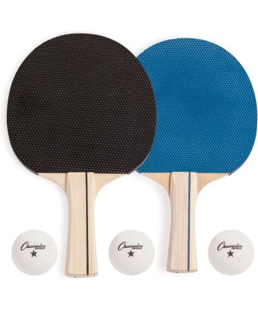 Champion Sports Table Tennis Set with Paddles, Balls, Portable Net & Post - On-The-Go Kit - Buy Online on SooperMarket.com