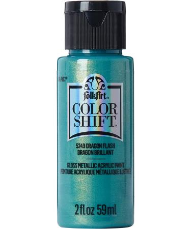 FolkArt Color Shift Acrylic Paint  2 Ounce  Dragon Flash 2 Fl Oz Dragon Flash 2 Fl Oz (Pack of 1)