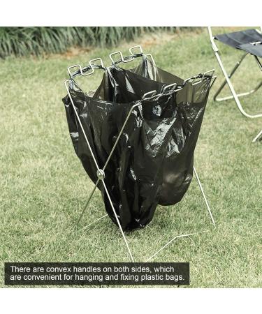 Trash Bags Holder Stand Outdoors Portable Trash Bag Rack Folding Garbage Holder Stand for Camping Picnic BBQ Camping Recycling Suitable in Bedroom Kitchen - Buy Online on SooperMarket.com