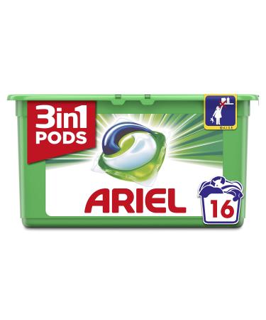 Ariel Original 3-in-1 Laundry Detergent Capsules 16x Original 16 Count (Pack of 1)