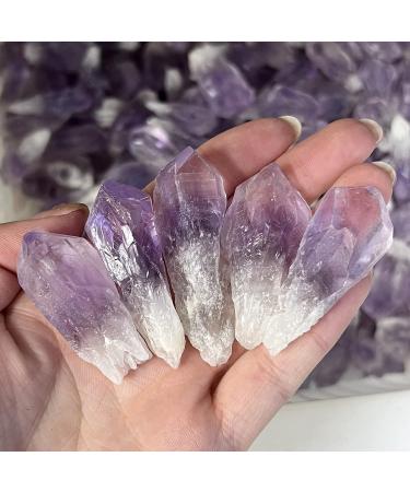 Crystal Natural Amethyst Cluster Rough Gravel Rock Crystal Raw Gemstone Decoration HOMEZHOU (Size : 100G) - Buy Online on SooperMarket.com