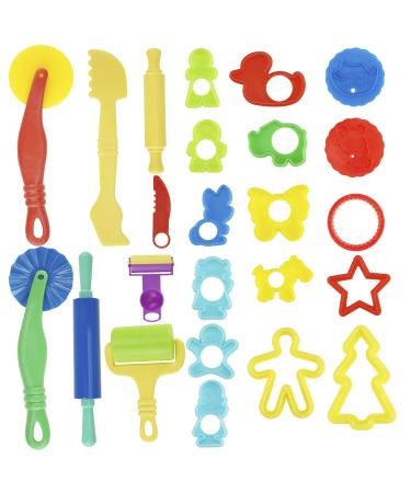 Kare & Kind Smart Dough Tools Kit with Models and Molds (Set of 24 Pieces)