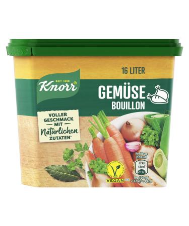 Knorr Vegetable Bouillon with full flavour and natural ingredients 320 g Vegetable Bouillon Can 16 l (1 pack)