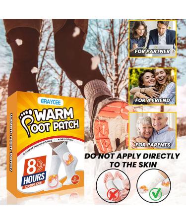 Hudhow's Self-Adhesive Heating Paving - 6 Safe Foot Warmers for Outdoor Activities Skiing & Hiking | Stay Warm This Winter! - Buy Online on SooperMarket.com
