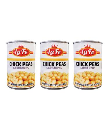 La Fe Garbanzos - Chickpeas (3 Pack Total of 46.5oz)