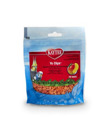 Kaytee Fiesta Mango Flavored Yogured Dipped Papaya Bird Treat 2.5 Ounce (Pack of 1)