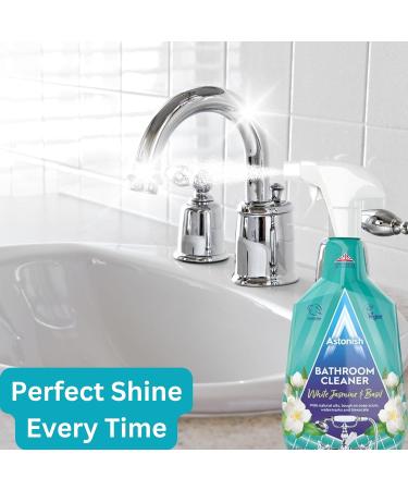Bathroom Cleaner Spray Cleaning Set - Bundle Includes Astonish Bathroom Spray 750ml And Pack of 3 Crevice Cleaning Brushes - Removes Dirt In Hard to Reach Places and Restores a Bathroom Shine - Buy Online on SooperMarket.com