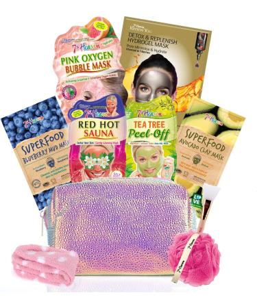 7th Heaven Mystery Face Mask Pamper Bag Lucky Dip Pink Cosmetic Gift Bag with a Selection of Face Masks & Beauty Accessories Mystery Skincare Set - Buy Online on SooperMarket.com