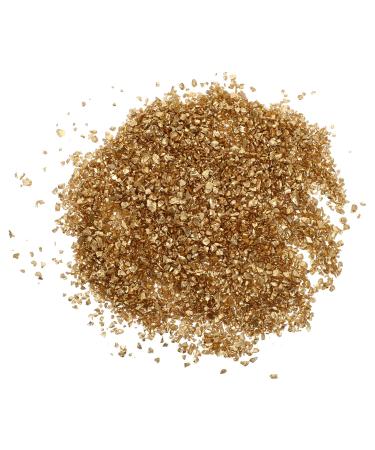 FRCOLOR 1 Glass Chip Irregular Glass Glitter Ornaments Glass Epoxy Resin Filler Nail Crystal Charms Crushed Crystal Chips Chunky Flakes Sequins Shiny Nail Glitter 3D Jewelry Self Made 0.5X0.3cm Golden
