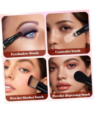 Travel Makeup Brushes | 4-in-1 Double Sided Cosmetics Brush for Foundation & More | Compact Makeup Applicators for International Shipping - Buy Online on SooperMarket.com