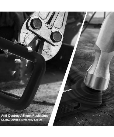 ValueMax 17mm Heavy Duty Bike U-Lock with Mounting Bracket | Anti Theft U-Lock for Bicycles/Motorcycles/Scooters | Black - Buy Online on SooperMarket.com