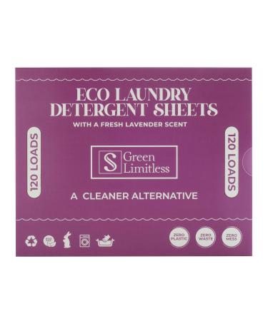 Green Limitless Eco Laundry Detergent 120 Sheets (Loads) with A Lavender Scent