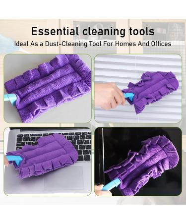 10 Pcs Duster Refill Bulk Reusable Duster Pads Refills Hand Dusters Replacement Rainbow Colors Dry Duster for Cleaning Ceiling Fan Window Kitchen Floor - Buy Online on SooperMarket.com
