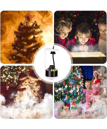 Delamiya Ultrasound Nebulizer | 12 LED Color-Changing Mist Maker for Fountains & Ponds - Premium Water Fogger with Removable Spray Protection - Buy Online on SooperMarket.com