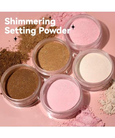 Pink Translucent Setting Powder | Long-Lasting Waterproof Shimmer for All Skin Types - Buy Online on SooperMarket.com