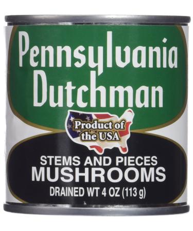 Pennsylvania Dutchman Canned Mushrooms - 12/4 oz. cans