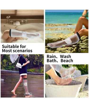 yuoseg Waterproof Cast Shower Cover Leg for Adults Foot and Lower Leg Cast Wounds Protector Showering Bath Accessories - Buy Online on SooperMarket.com