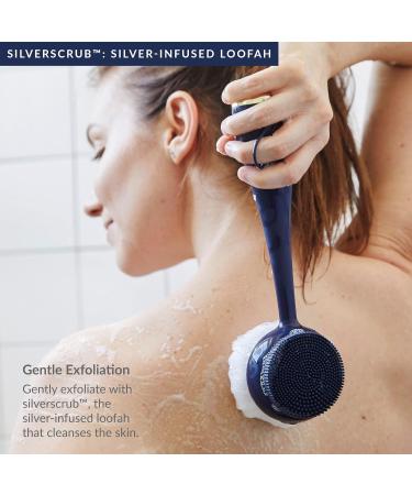 PMD Clean Body - Smart Waterproof Cleaning Device with Silicone Brush & Attachments | SonicGlow Vibration for Cleansing Peeling & Massaging - Navy - Buy Online on SooperMarket.com