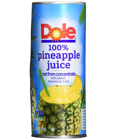 Dole 100% Pineapple Juice/8.4oz Can/#77370, One Size, Multicolored