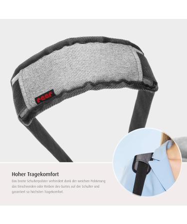 Reer 85021 Clip&Go Carry Strap for Baby Car Seats - Universal Ergonomic Black | International Shipping Available - Buy Online on SooperMarket.com