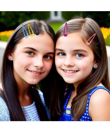 DAZISEN 40 Pack Hair Clips For Girls Metal Snap Kids Barrettes Women'S Hair Accessories Colorful Candy Lovely Simple Hairstyle Clips Purple - Buy Online on SooperMarket.com