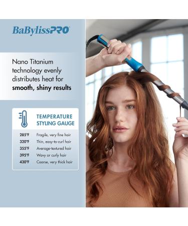 BaBylissPRO Nano Titanium Oval Barrel Curling Wand - 1 Inch for All Hair Types | International Shipping Available - Buy Online on SooperMarket.com