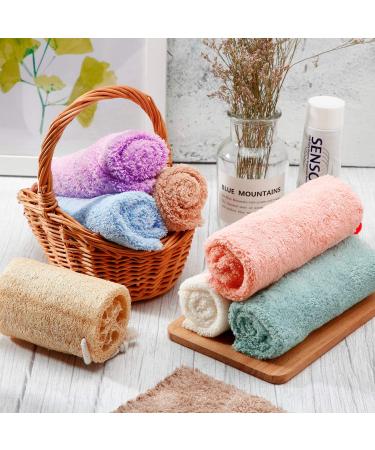 Microfiber Facial Wash Cloth Set - 12 Reusable Makeup Remover Cloths | Soft Cleansing Towel for Face | 10x10 Inch | Various Colors Available - Buy Online on SooperMarket.com