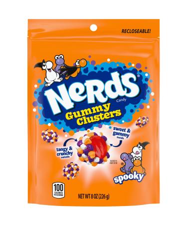 Nerds Spooky Gummy Clusters Halloween Candy Nerds Gummy Candies 8 Ounce Treat Resealable Pouch Halloween 8oz