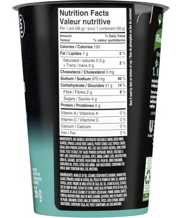 Knorr Rice Noodle Cup for a Light Soup Meal or Snack Ready in 5 mins Japanese Miso Low Fat Vegetarian and no Artificial Flavours Count of 8 (56g 8 448g) Miso 56 g (Pack of 8) - Buy Online on SooperMarket.com