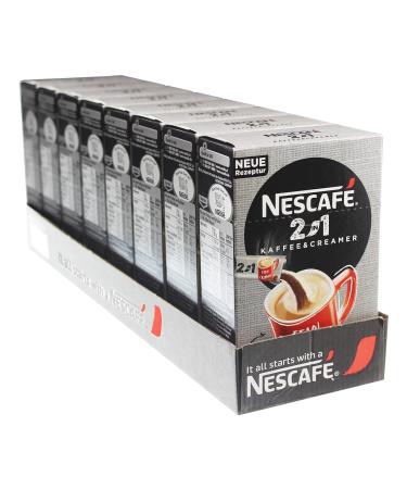 Nescaf 2-in-1 beverage powder sticks soluble bean coffee with a camer instant coffee from exquisite coffee beans caffeine-containing 8-pack (8 x 10 drink powder sticks of 8g) 1 piece (8 Pack)