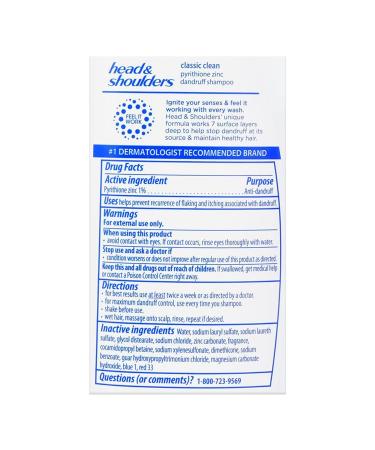 Buy Head & Shoulders 2 in 1 Men's Dandruff Shampoo & Conditioner - Travel Size Hair Endurance for Thinning Hair TSA Approved 12 Count - Shop Internationally - Buy Online on SooperMarket.com