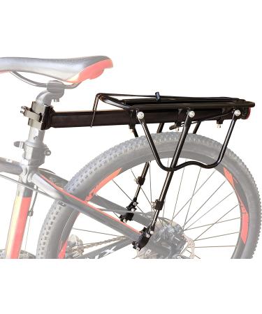 COMINGFIT Adjustable Bike Luggage Cargo Rack - 110 Lbs Capacity | Universal Bicycle Carrier Stand for Equipment and Accessories - Buy Online on SooperMarket.com