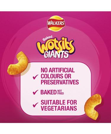 Walkers Crisps Wotsits Giants Prawn Cocktail Snacks 105g (Case of 9) (Pack of 2) - Buy Online on SooperMarket.com